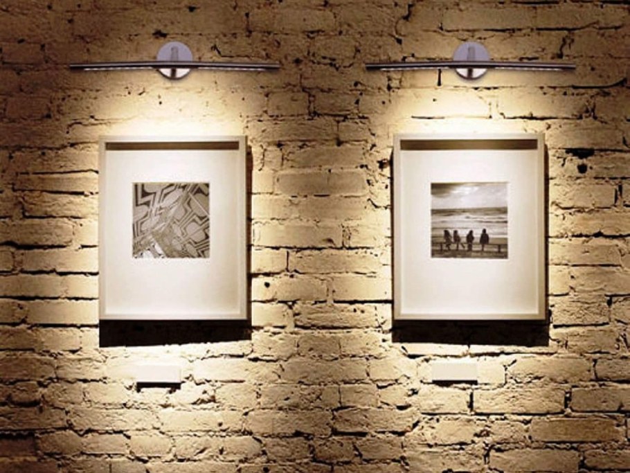 Подсветка картин в интерьере