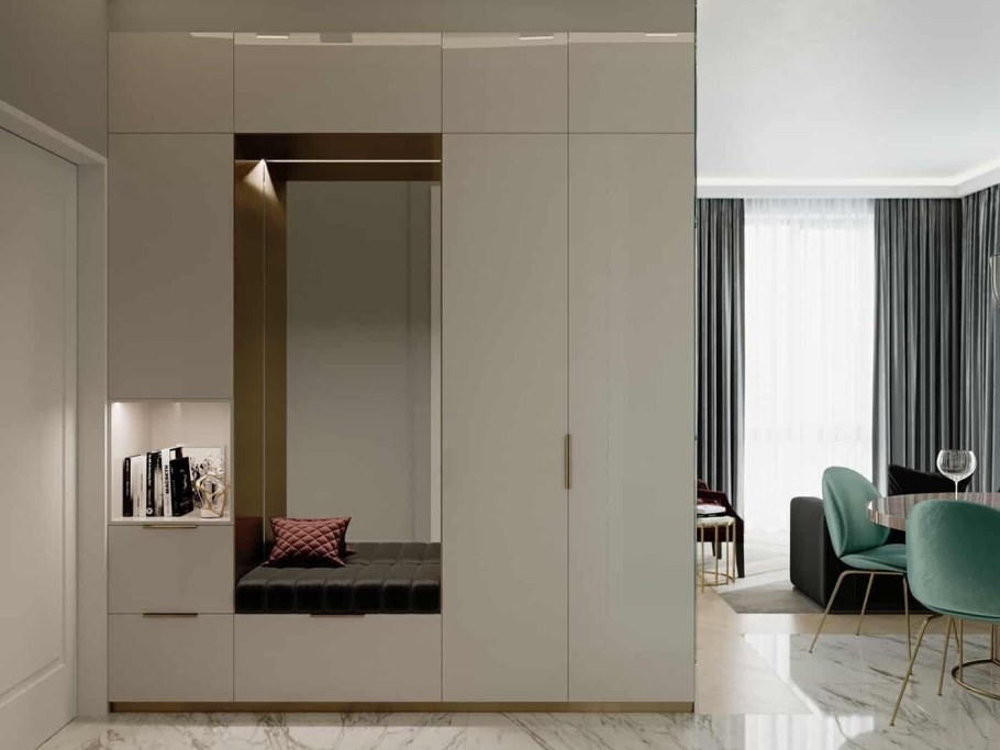 Стильный шкаф в прихожую