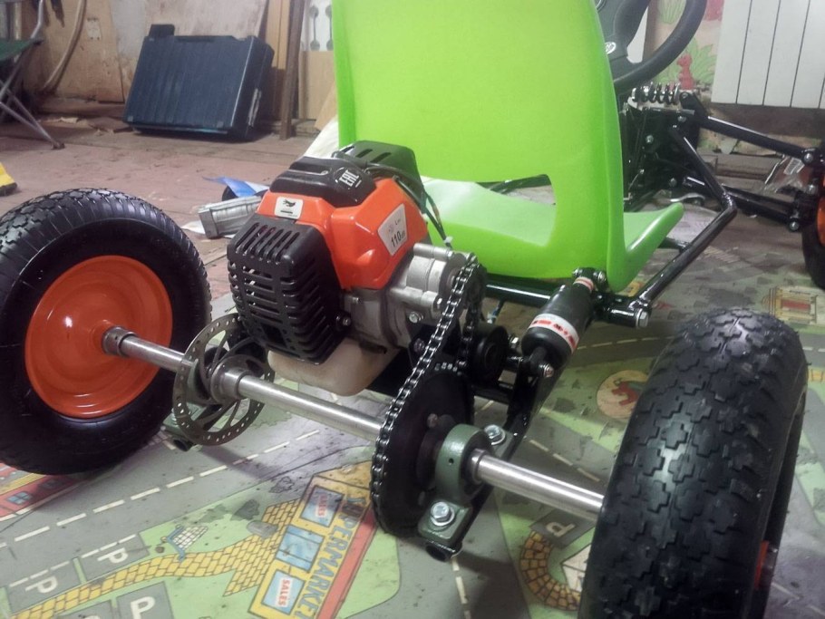 Картинг с двигателем от триммера