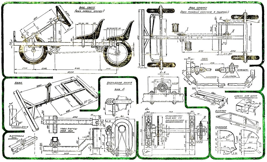 Веломобиль PODRIDE чертежи