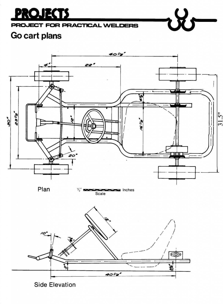 Кросс-карт багги Gokart чертежи