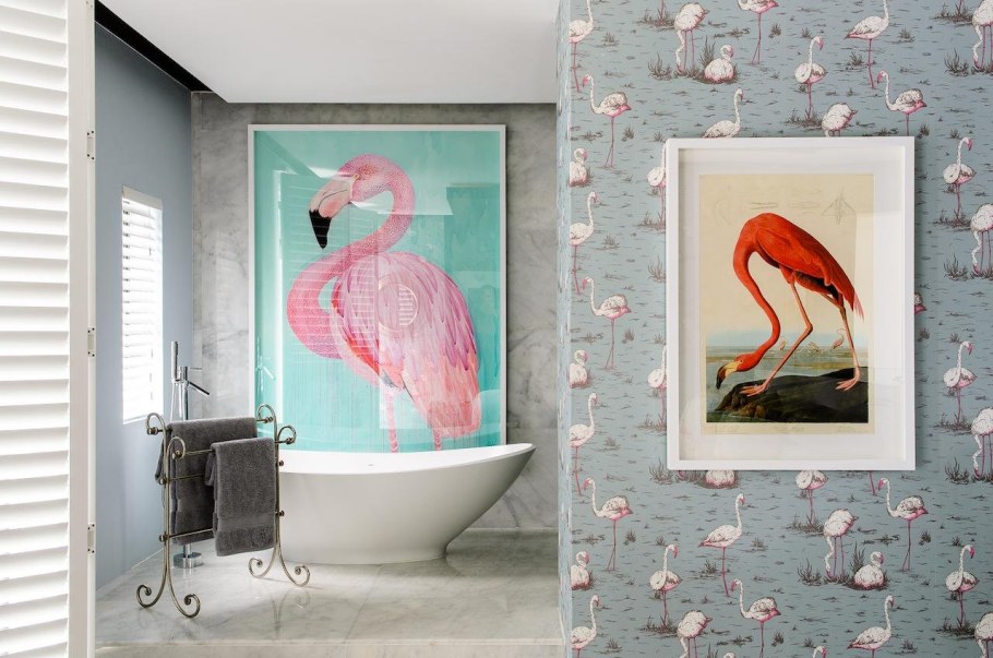 Фламинго в интерьере