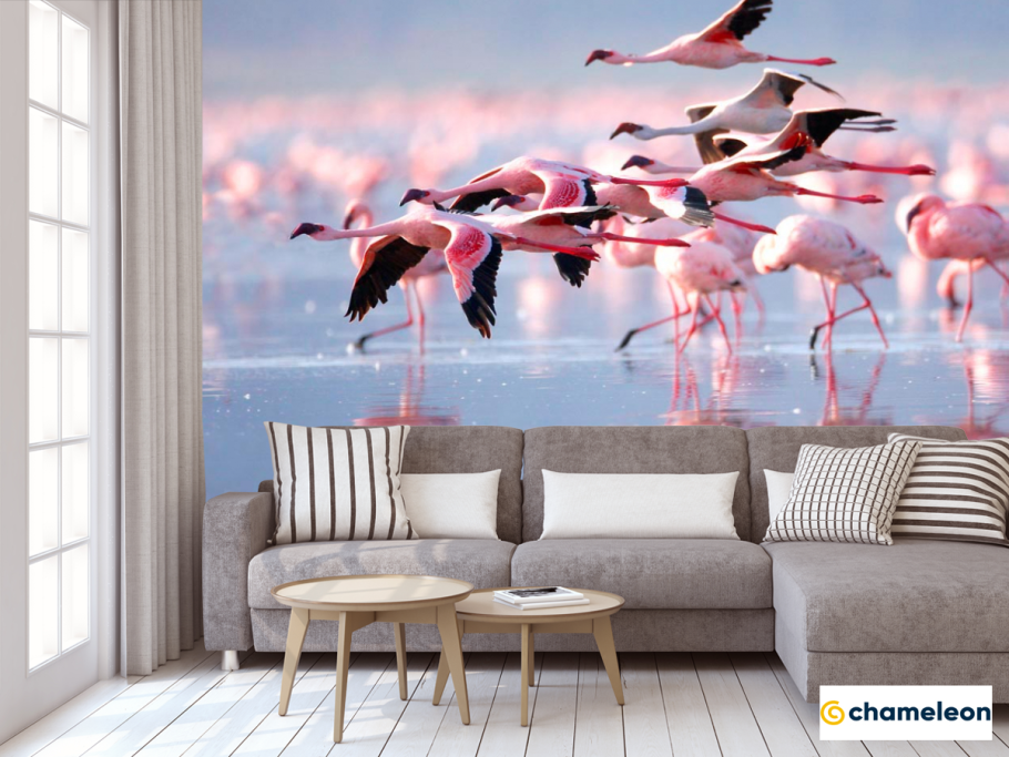 Фламинго в интерьере