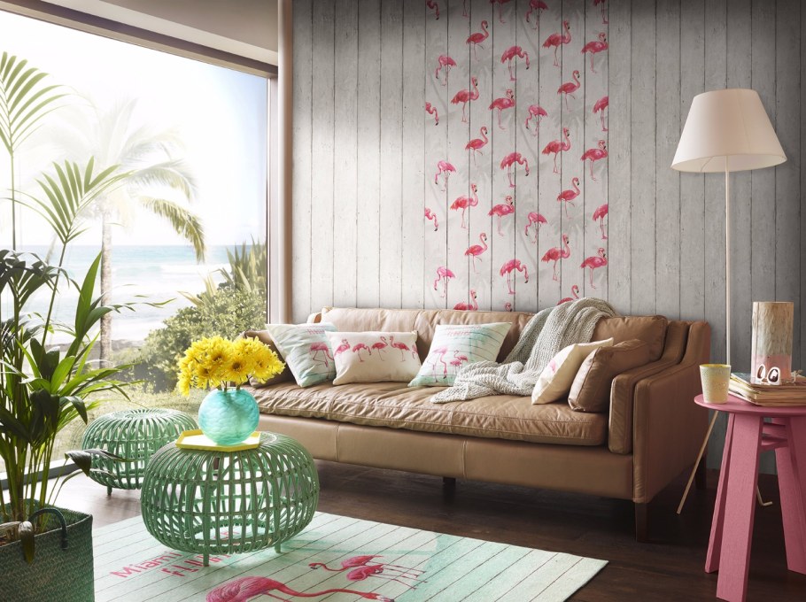 Фламинго в интерьере