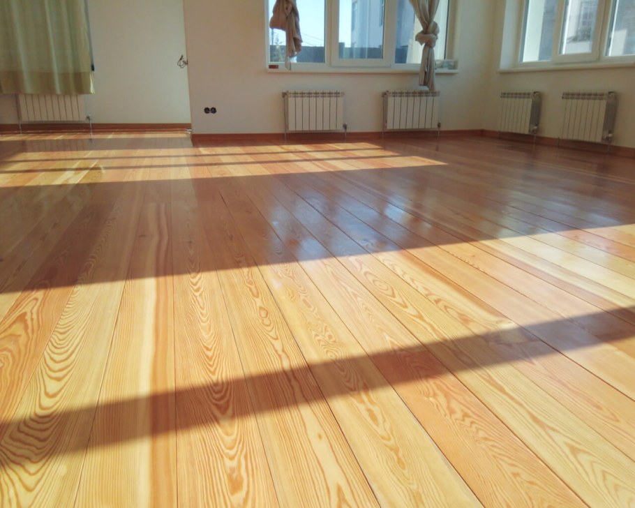 Чистовой пол - шпунтованная доска 28 мм