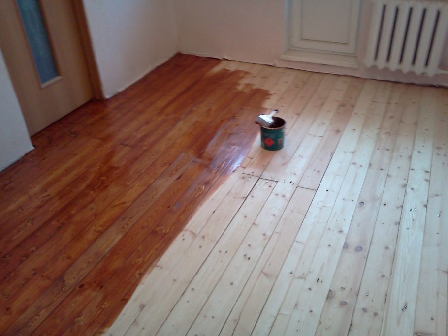 Чистовой пол - шпунтованная доска 28 мм