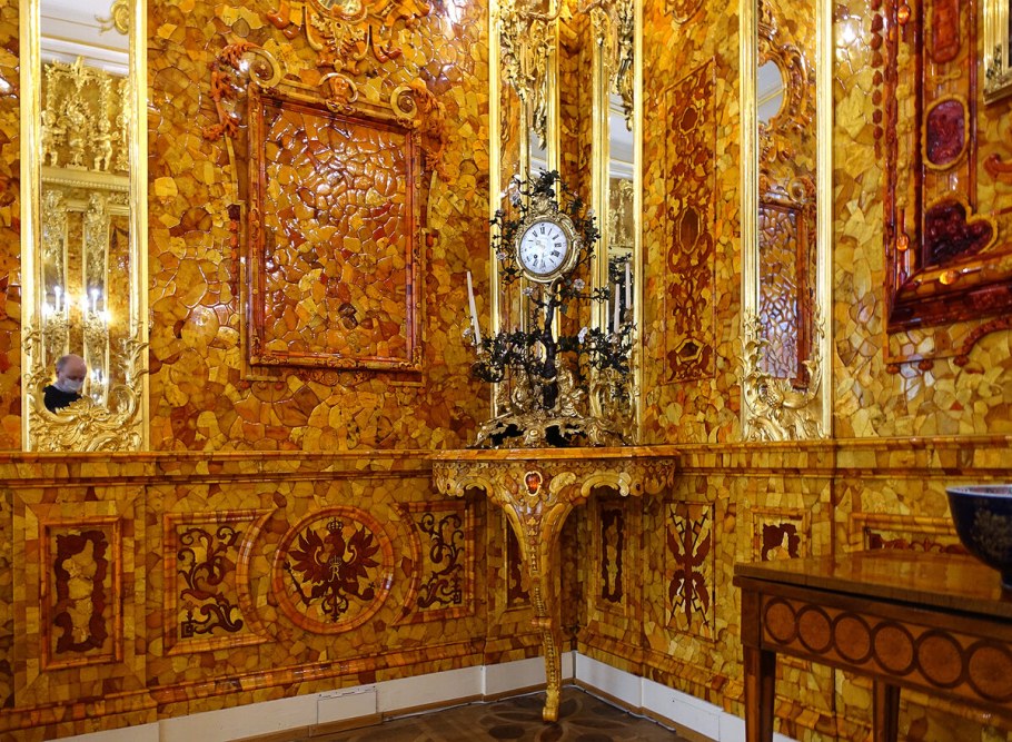 Екатерининский дворец в Царском селе Янтарная комната