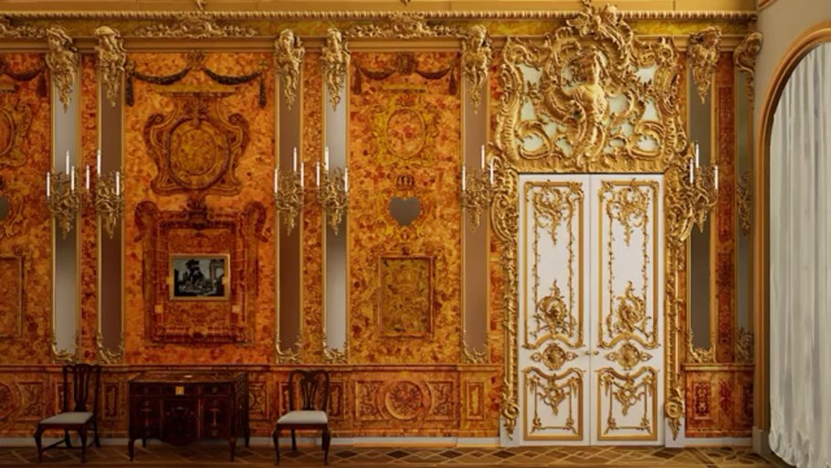 Янтарная комната в Екатерининском Дворце
