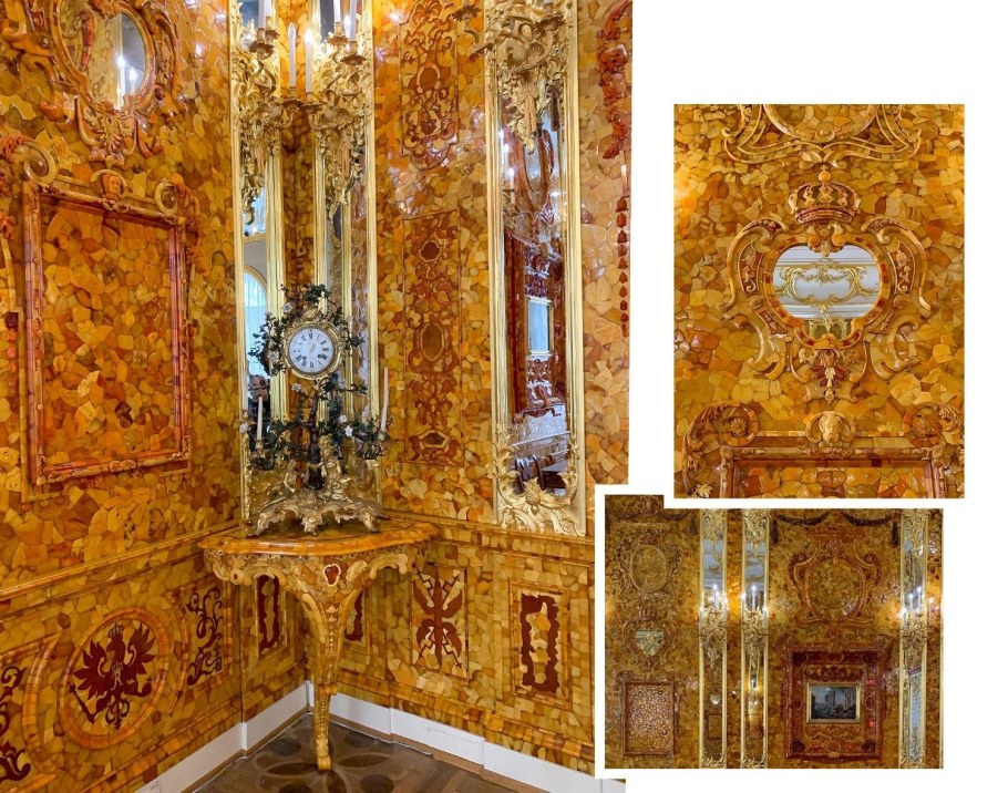 Екатерининский дворец в Царском селе Янтарная комната