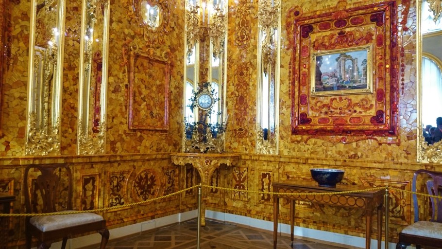 Санкт-Петербург Пушкин Екатерининский дворец Янтарная комната