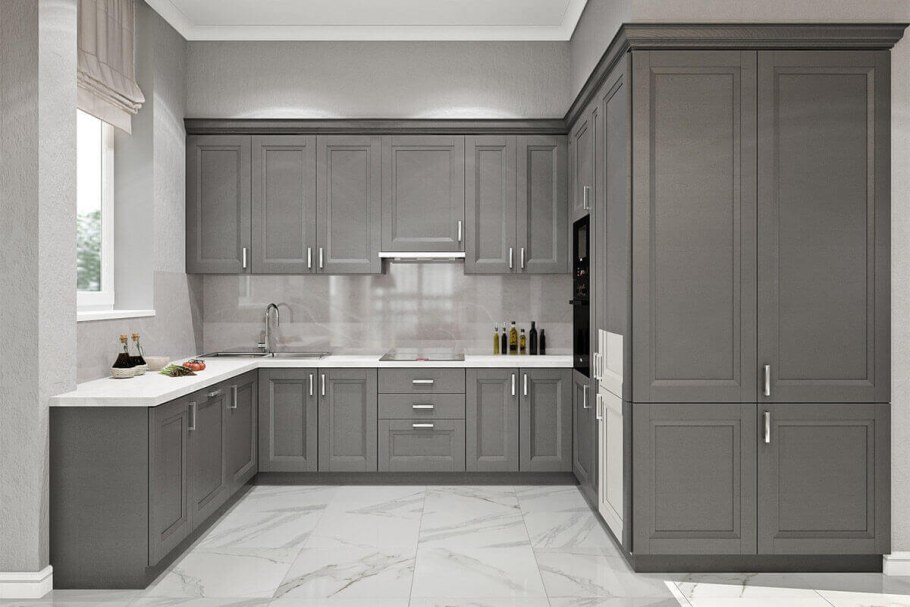 Белая кухня Неоклассика Slotex 2340