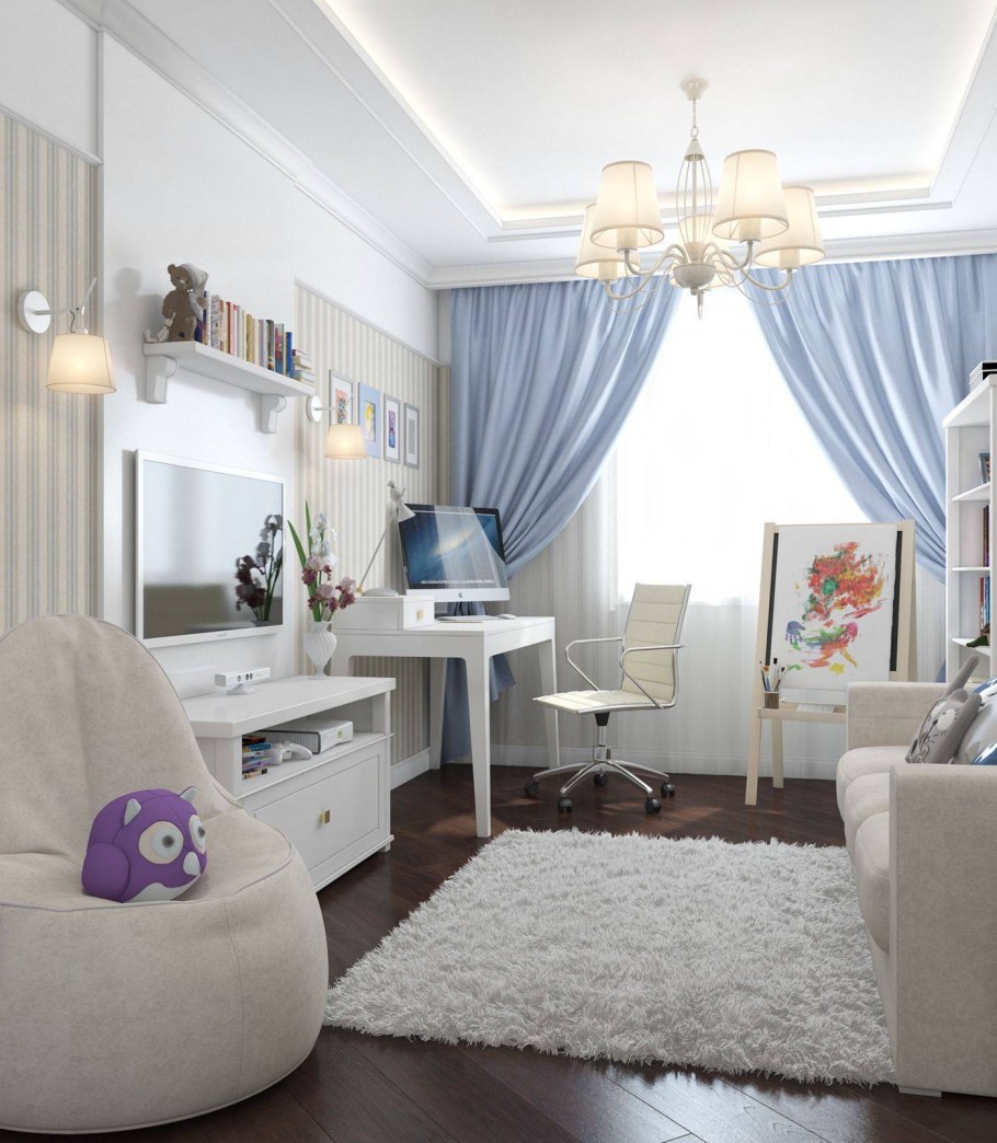 Дизайнерские комнаты для девочек