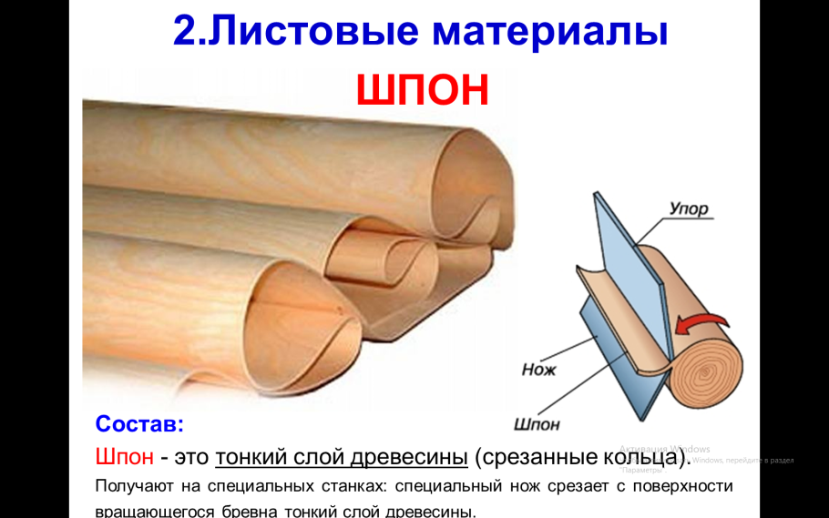 Строганный шпон