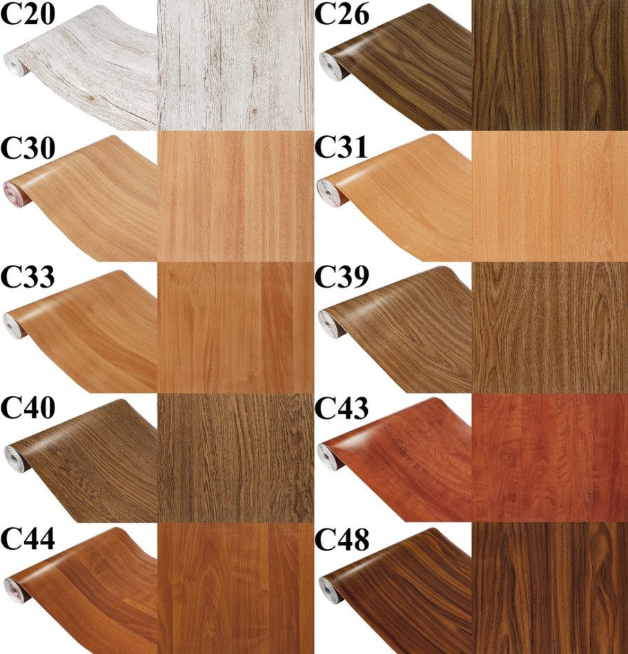 Самоклеящаяся плёнка под дерево для мебели