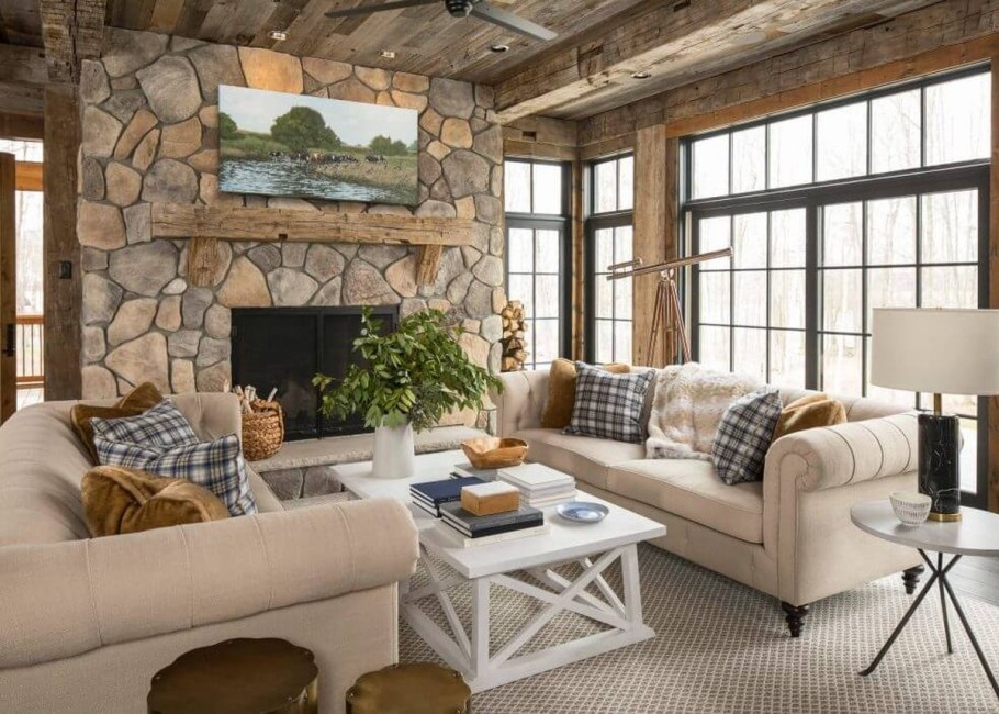 Интерьер Шале сухарник