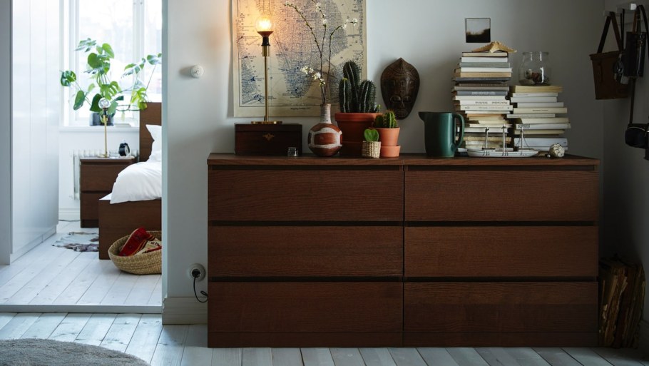 Комод икеа МАЛЬМ венге