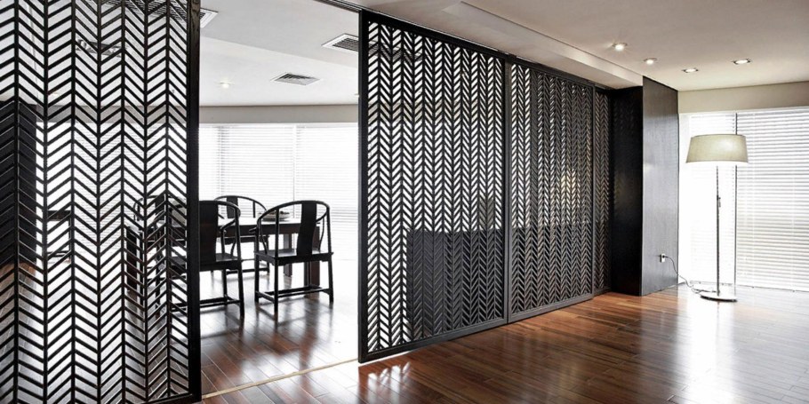 Декоративная металлическая перегородка