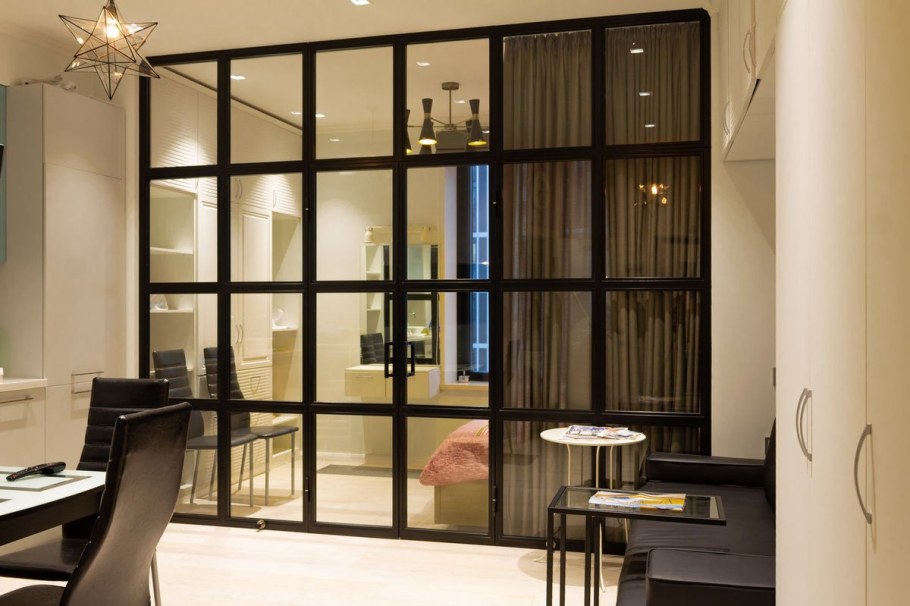 Межкомнатные перегородки стеклянные лофт