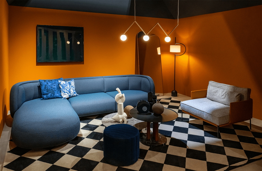 Интерьер гостиной 2024 модный