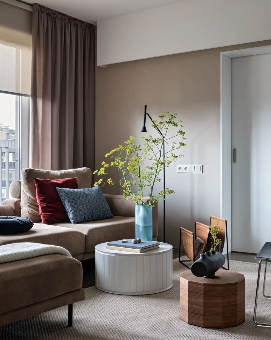 Интерьер гостиной 2024 модный