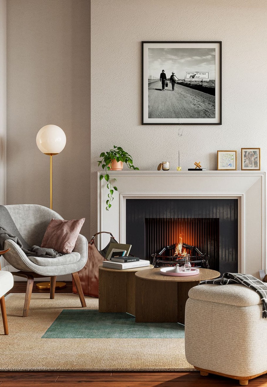 Интерьер в доме в гостиной 2024