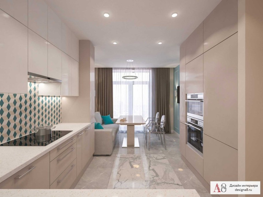 Интерьер двухкомнатной квартиры 54 кв.м