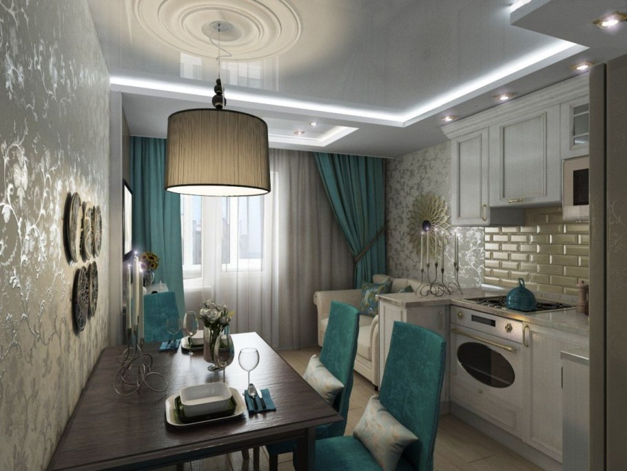 Интерьер двухкомнатной квартиры 65 кв