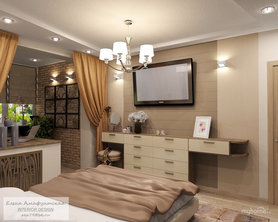 Комната в бежевых тонах