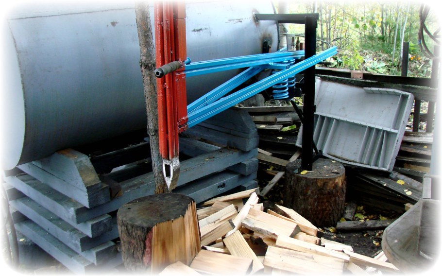 Маятниковый колун дров