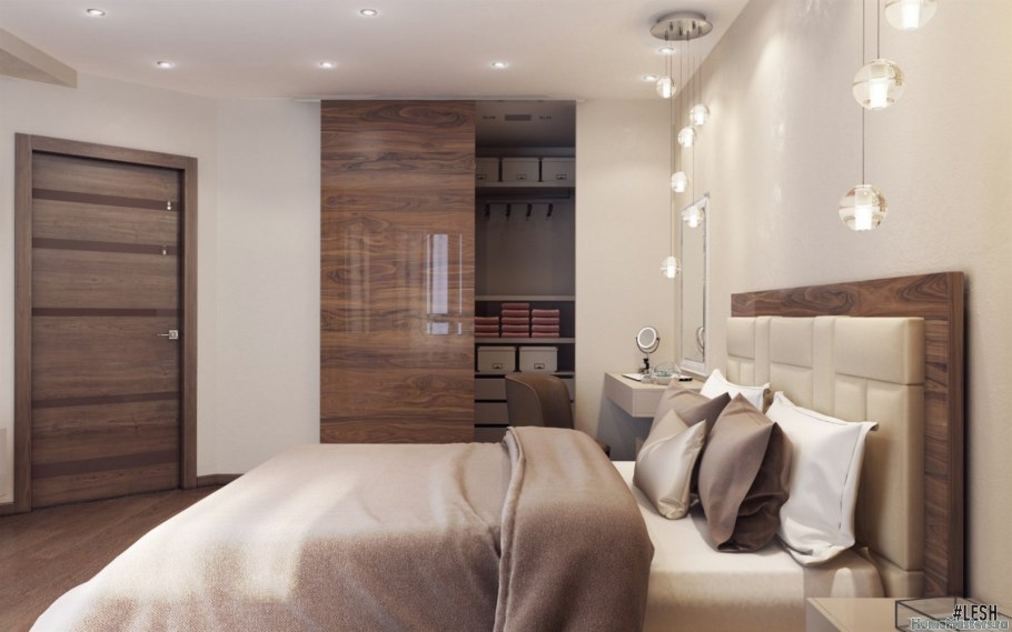 Спальня с гардеробной 20кв 20 кв.м