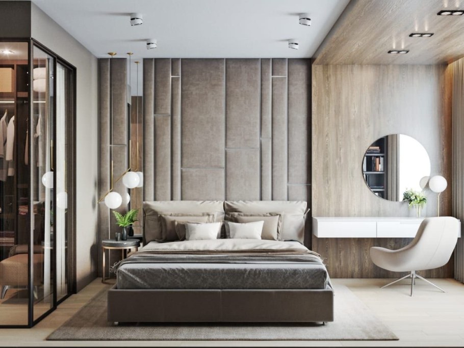 Стиль Контемпорари в интерьере спальни