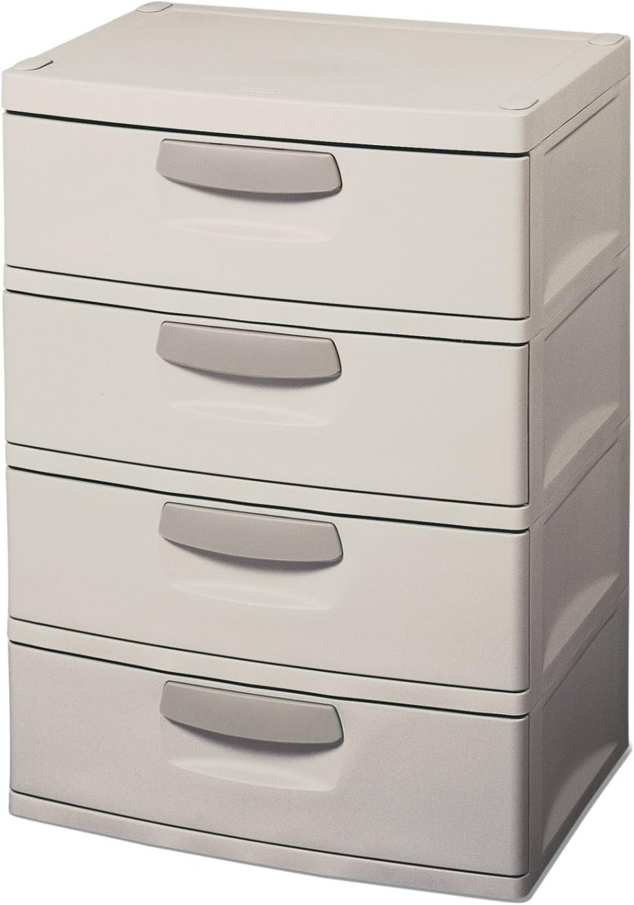 Пластмассовые тумбочки с выдвижными ящиками