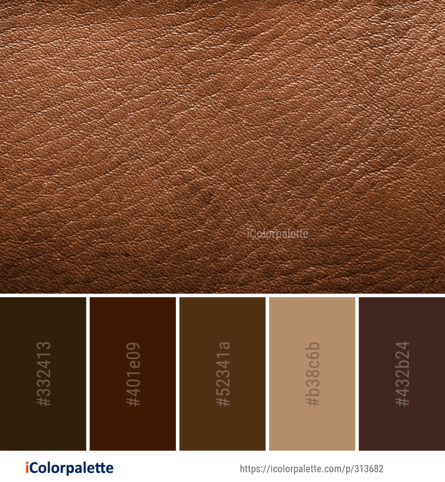 Палитра коричневого цвета