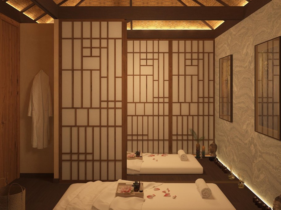 Спа салон в японском стиле интерьер