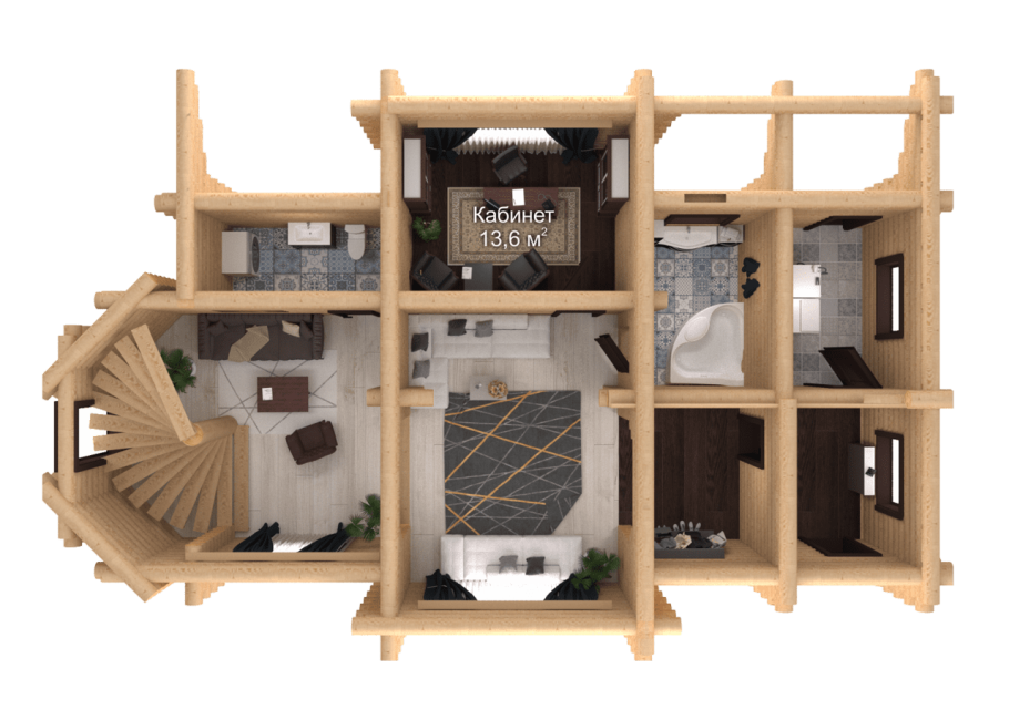 Дом с анфиладной планировкой