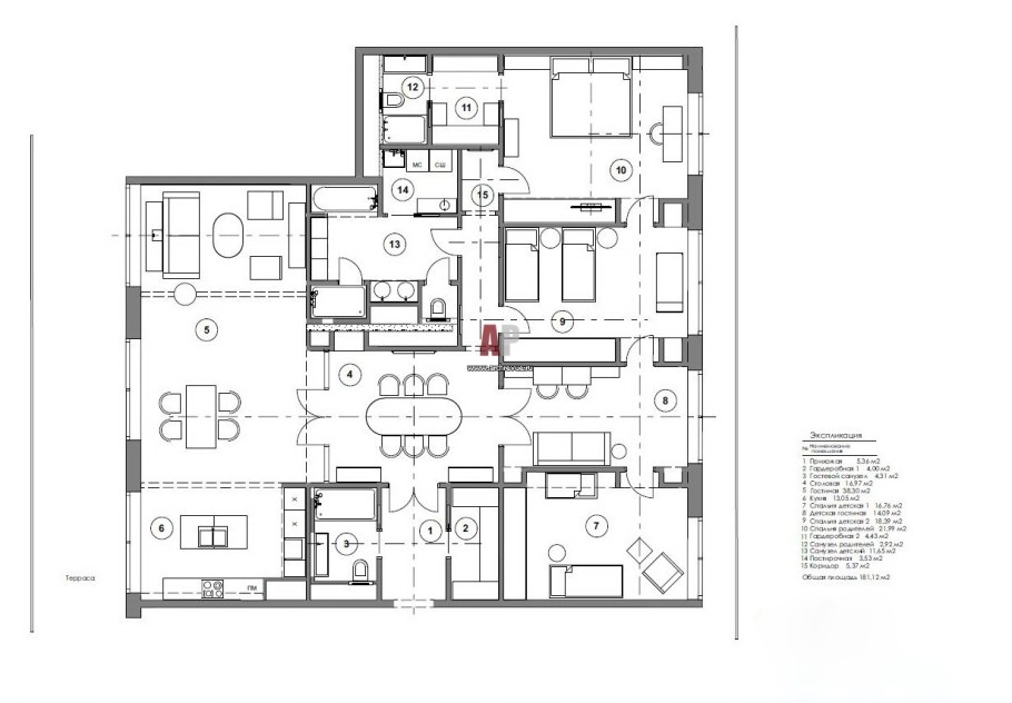 Анфиладная планировка квартиры
