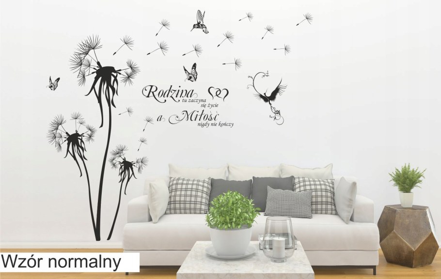 Одуванчики наклейки в интерьере