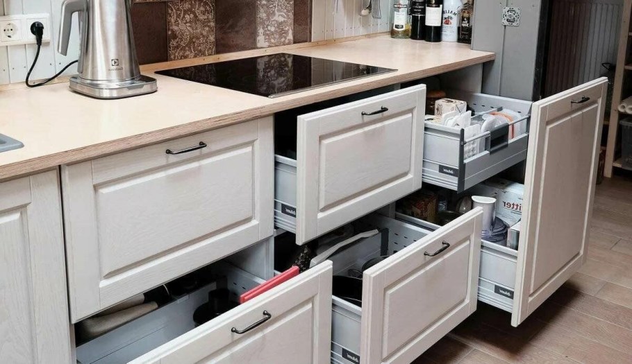 Нижние ящики для кухни