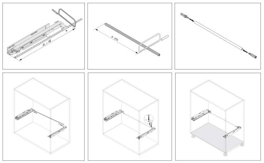Blum направляющие для ящиков с доводчиком