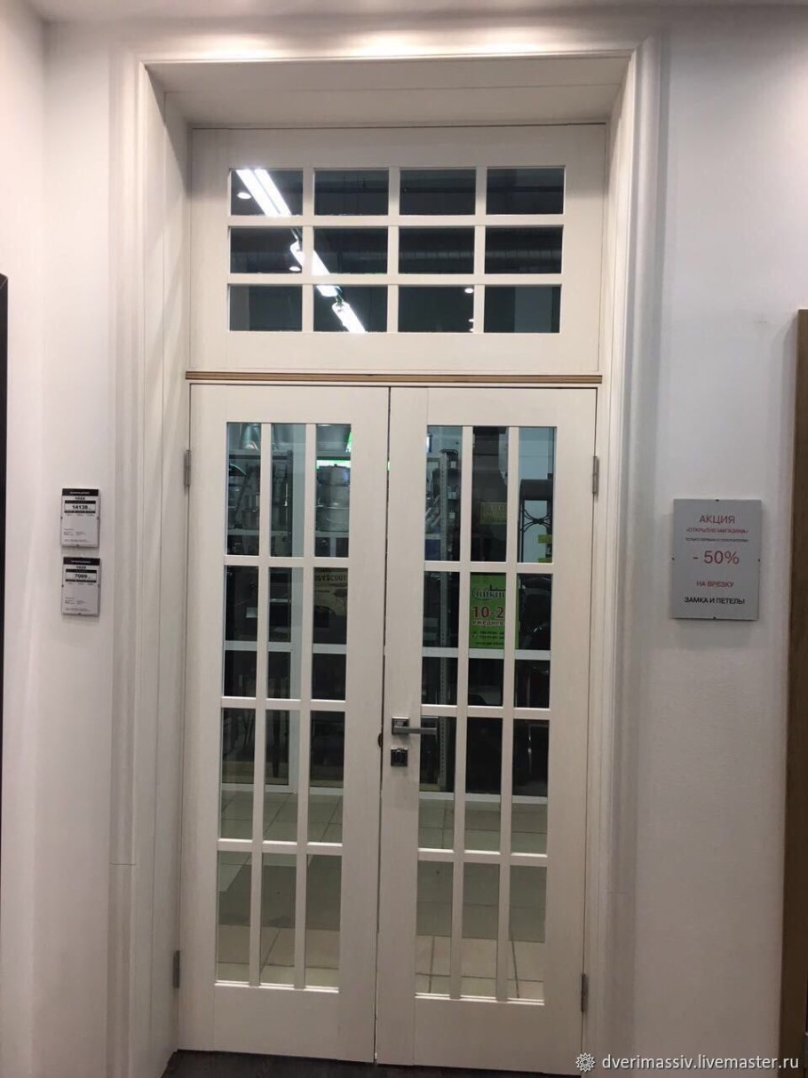 Дверь с фрамугой профиль Дорс