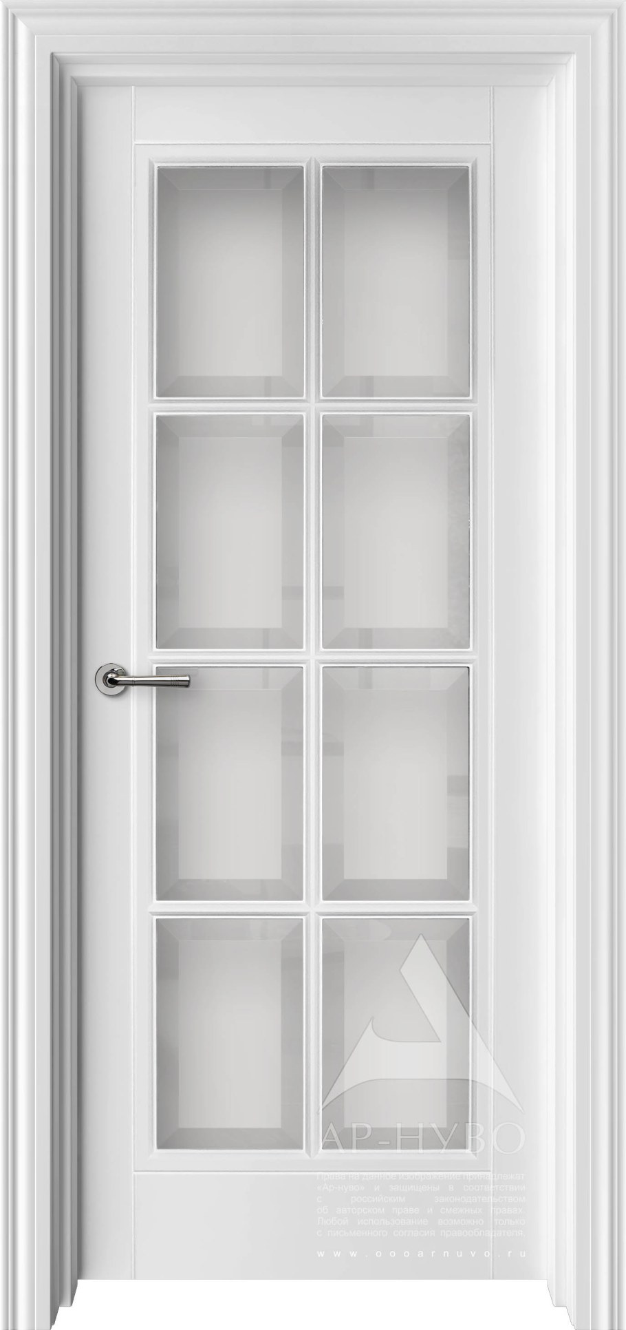 Двери английская решетка с фацетом