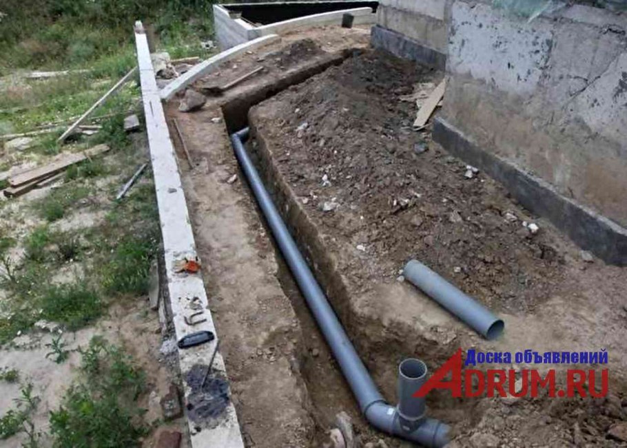 Труба под канализацию в частном доме