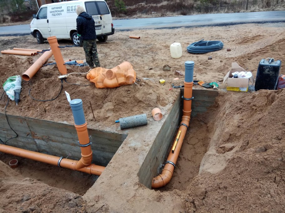 Монтаж канализации в частном доме