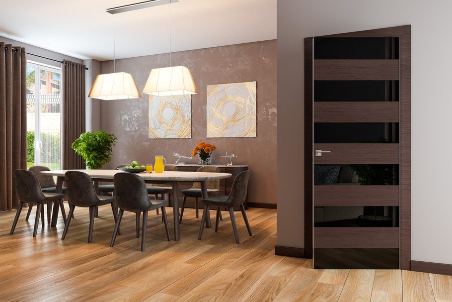 Двери венге в интерьере