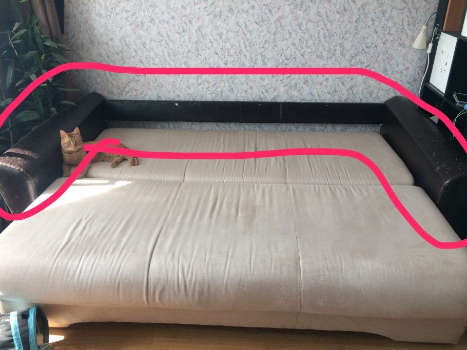 Перетяжка боковин дивана