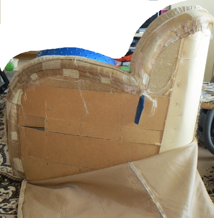 Перетяжка боковин дивана