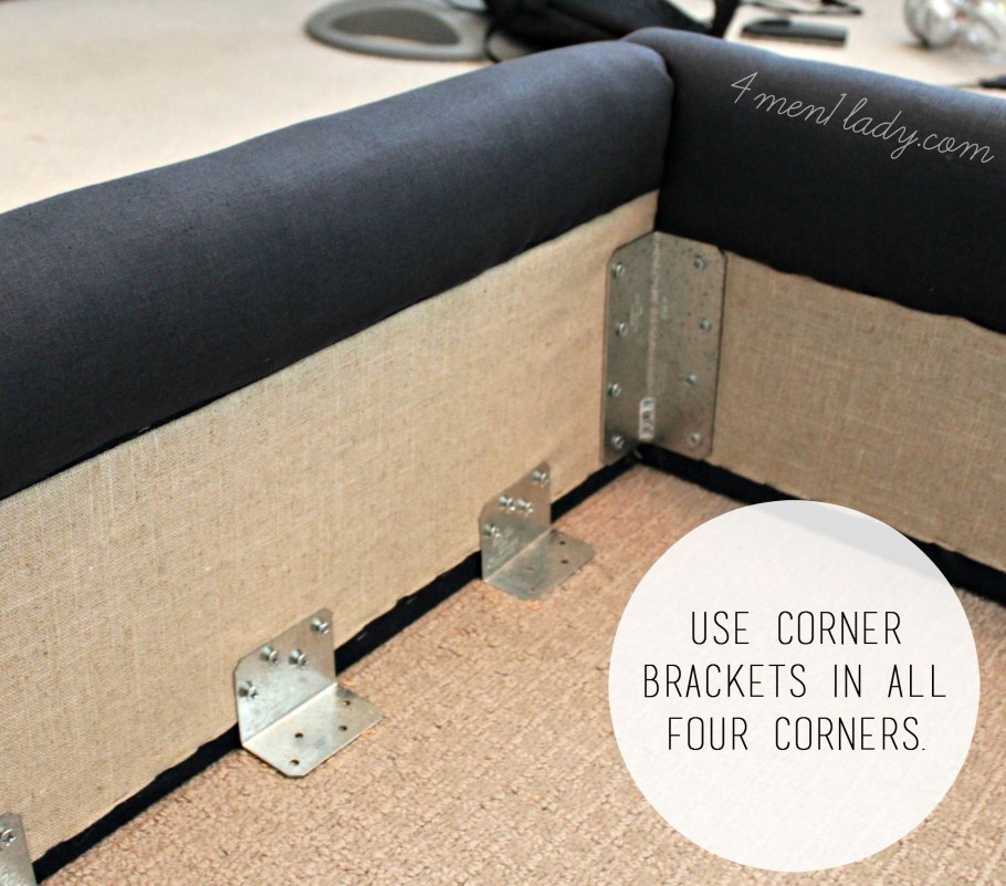 Крепление спинки дивана