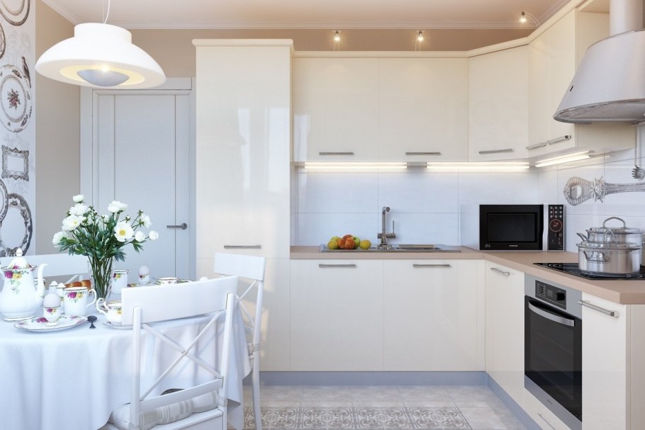 Белые кухни