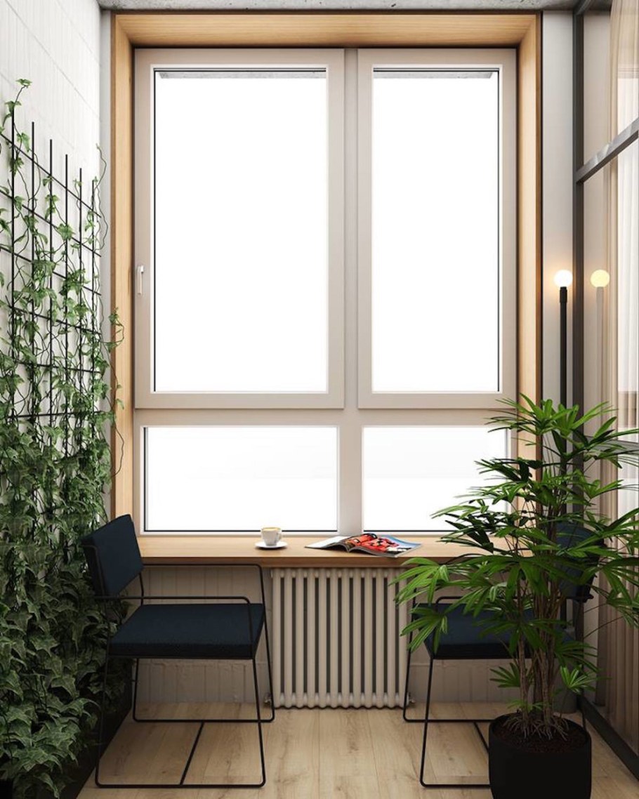 Окно без подоконника