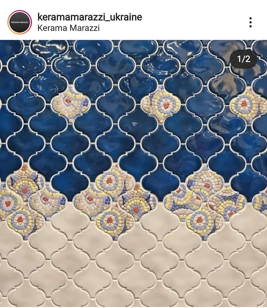 Мозаика майолика Арабески